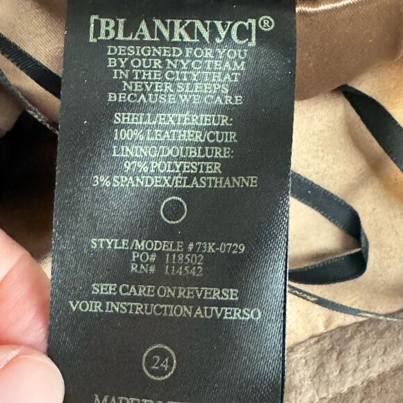 BLANKNYC Moto Mini Skirt Bare It All Skirt NWT Size 24 - Picture 10 of 11